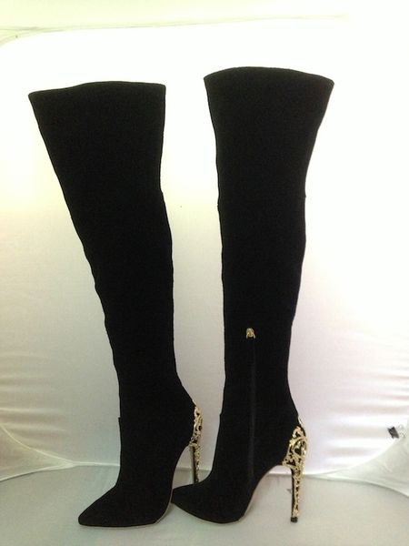 europenamerica женские замшевые сапоги выше колена высокое качество натуральной кожи на высоком каблуке бедра загрузки eu35-42 размер by742, Black 
europenamerica женские замшевые сапоги выше колена высокое качество натуральной кожи на высоком каблуке бедра загрузки eu35-42 размер by742, Black