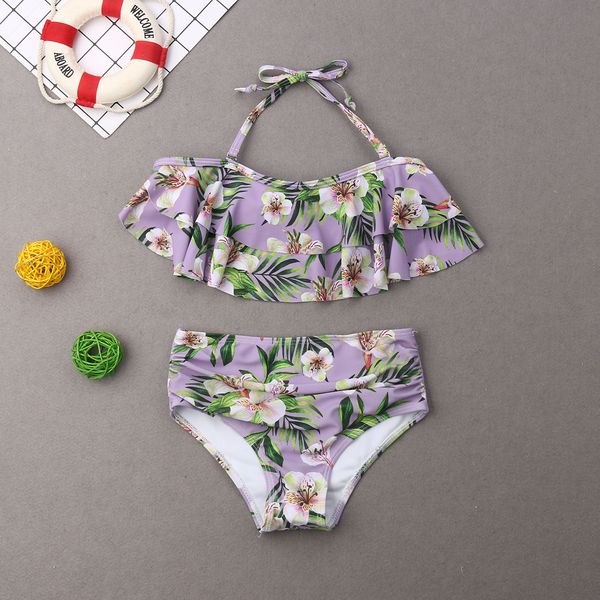 family matching swimwear men women kids boys girls floral bikini pants beachwear, Blue
family matching swimwear men women kids boys girls floral bikini pants beachwear, Blue