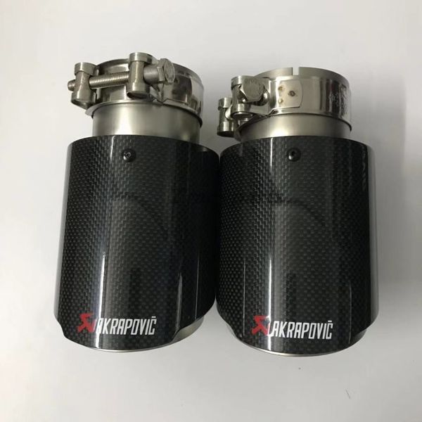 2pcs akrapovic plain weave glossy carbon exhaust system muffler plain tip tail end pipes universal straight stainless steel
2pcs akrapovic plain weave glossy carbon exhaust system muffler plain tip tail end pipes universal straight stainless steel