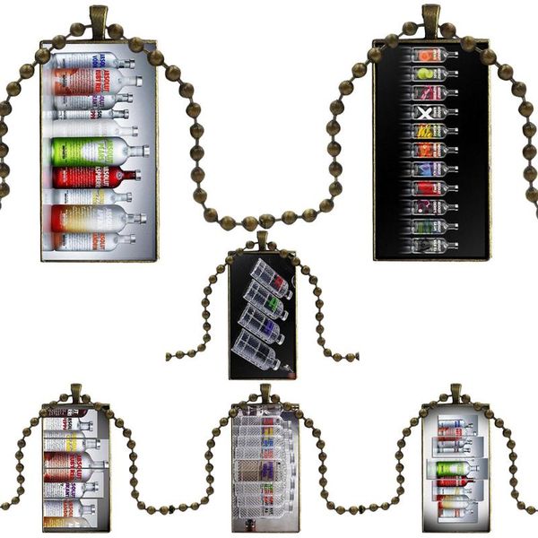 for women men new famous wine absolut vodka necklace with steel plated glass cabochon choker long pendant rectangle necklace, Silver
for women men new famous wine absolut vodka necklace with steel plated glass cabochon choker long pendant rectangle necklace, Silver