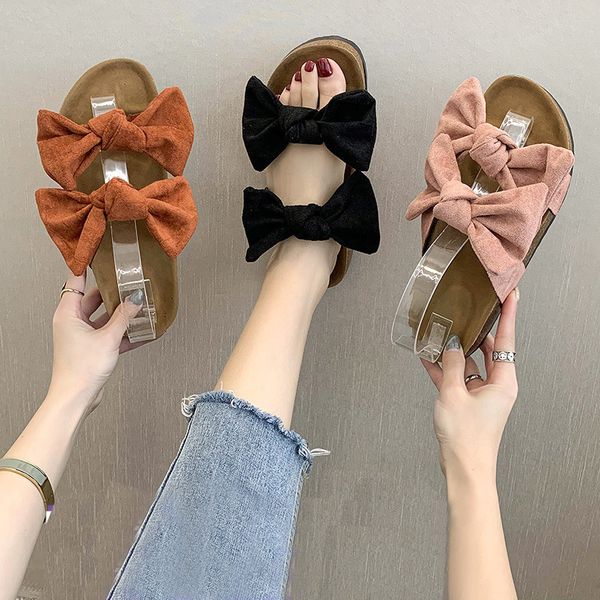 35-44 big size cork sandals women double bow slippers leopard printing bowknot band beach sandalias cork slides shoes woman mule, Black
35-44 big size cork sandals women double bow slippers leopard printing bowknot band beach sandalias cork slides shoes woman mule, Black