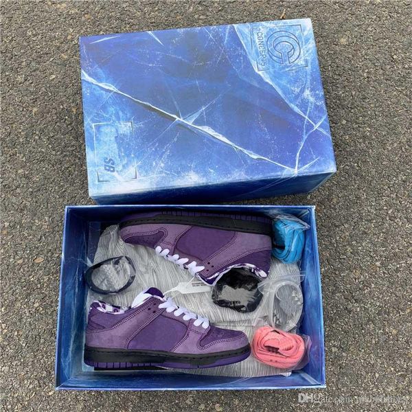 Concepts x SB Dunk Low Pro QS Skateboard Shoes Purple Lobster CNPTS Diamond Su 2019 Fashion Designer Casual Sports Shoes
Concepts x SB Dunk Low Pro QS Skateboard Shoes Purple Lobster CNPTS Diamond Su 2019 Fashion Designer Casual Sports Shoes