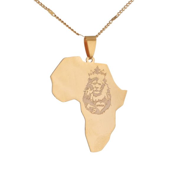 stainless steel africa map necklace gold color pendant chain african map gift for men women jewelry, Silver
stainless steel africa map necklace gold color pendant chain african map gift for men women jewelry, Silver