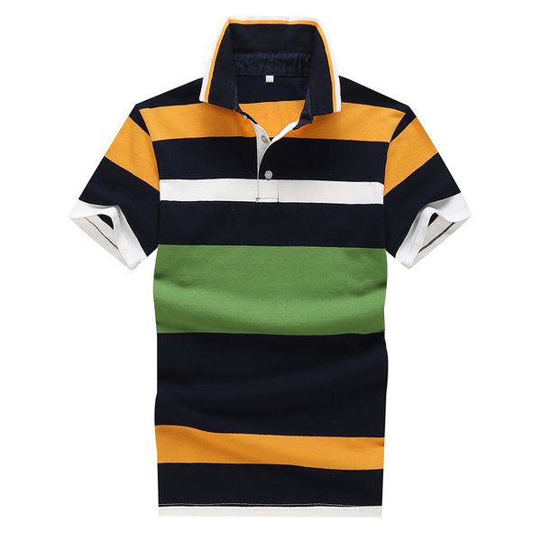 mens designer lapel striped short-sleeved t-shirt cotton fashion slim youth business leisure short t, White;black
mens designer lapel striped short-sleeved t-shirt cotton fashion slim youth business leisure short t, White;black