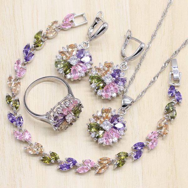925 sterling silver jewelry s multicolor stones cubic zirconia jewelry sets for women earrings/pendant/necklace/ring/bracelet
925 sterling silver jewelry s multicolor stones cubic zirconia jewelry sets for women earrings/pendant/necklace/ring/bracelet