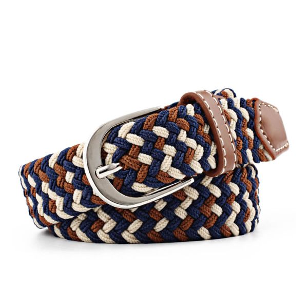 men women casual knitted pin buckle belt woven canvas elastic stretch belts plain webbing 2019 fashion 100-120cm, Black;brown
men women casual knitted pin buckle belt woven canvas elastic stretch belts plain webbing 2019 fashion 100-120cm, Black;brown