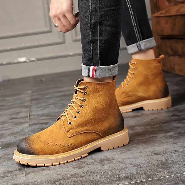 classic brogue ankle men boots british casual plush warm boots mens suede genuine leather basic formal men botas hombre a4, Black
classic brogue ankle men boots british casual plush warm boots mens suede genuine leather basic formal men botas hombre a4, Black