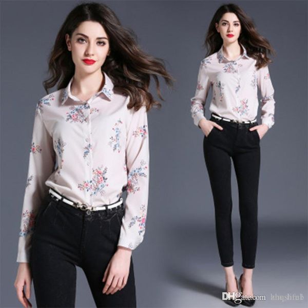 women's shirt casual hepburn wind summer fashion shirt print polo collar print slim long sleeve joker long sleeve button shirt e6, White
women's shirt casual hepburn wind summer fashion shirt print polo collar print slim long sleeve joker long sleeve button shirt e6, White