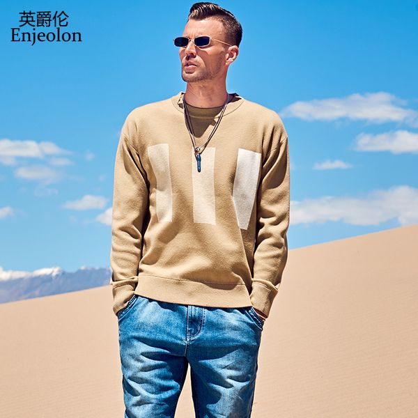 enjeolon brand autumn winter sweater men o-neck contrast color casual knitted pullover male plus size men clothes my3604, White;black
enjeolon brand autumn winter sweater men o-neck contrast color casual knitted pullover male plus size men clothes my3604, White;black