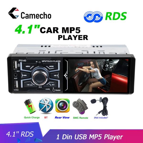 camecho 4.1'' radio car autoradio 1 din touch resistive screen bluetooth usb mp5 player rds auto audio stereo with microphone
camecho 4.1'' radio car autoradio 1 din touch resistive screen bluetooth usb mp5 player rds auto audio stereo with microphone