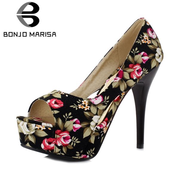 bonjomarisa women bohemia flower print shoes woman high heel open toe platform party wedding pumps big size 32-42, Black
bonjomarisa women bohemia flower print shoes woman high heel open toe platform party wedding pumps big size 32-42, Black