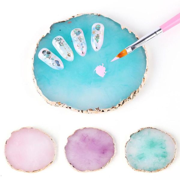 1pcs round resin stone color nail art painting acrylic gel palette golden edge plate holder drawing nail art diy accessory tool
1pcs round resin stone color nail art painting acrylic gel palette golden edge plate holder drawing nail art diy accessory tool