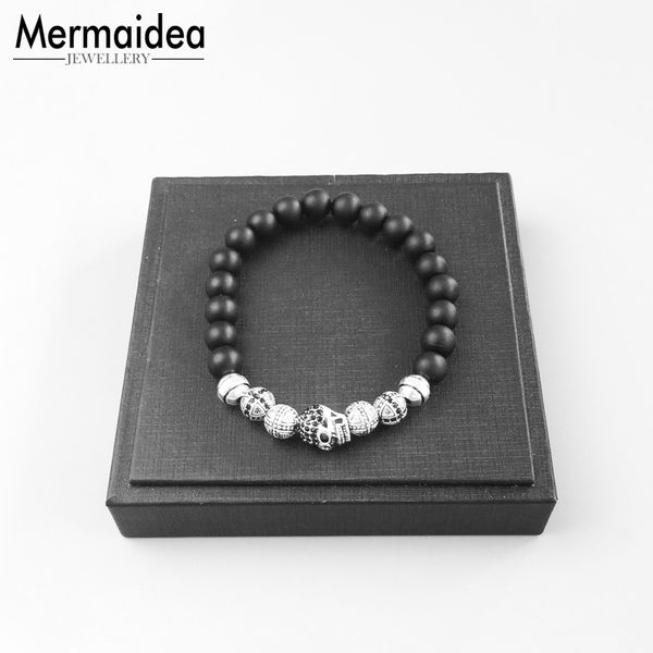 men's bracelet hologram with skull cross beads 2019 new blackened silver fashion jewelry punk gift for men boy women girls, Golden;silver
men's bracelet hologram with skull cross beads 2019 new blackened silver fashion jewelry punk gift for men boy women girls, Golden;silver