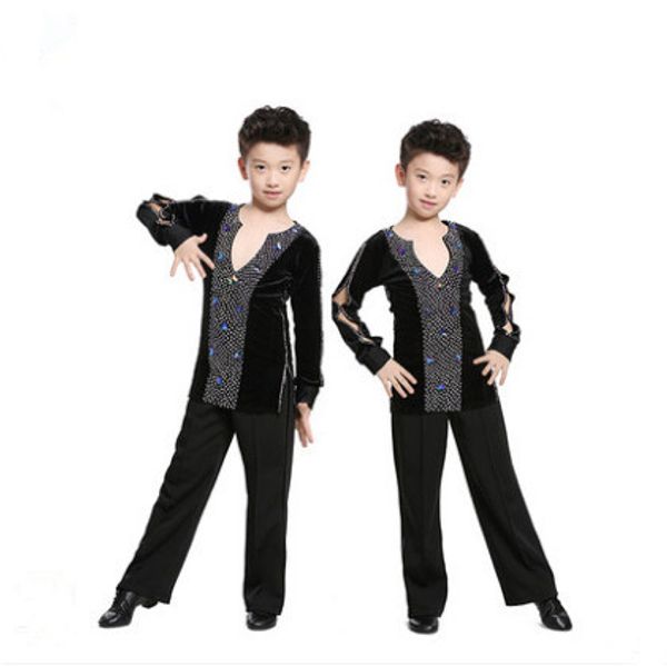 kid black professional ballroom latin salsa dance competition costume t shirt leotard for boy dancing clothing clothes, Black;red
kid black professional ballroom latin salsa dance competition costume t shirt leotard for boy dancing clothing clothes, Black;red
