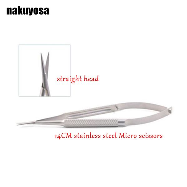 14cm straight head micro cornea scissors hand tool stainless steel ophthalmic instruments high quality
14cm straight head micro cornea scissors hand tool stainless steel ophthalmic instruments high quality