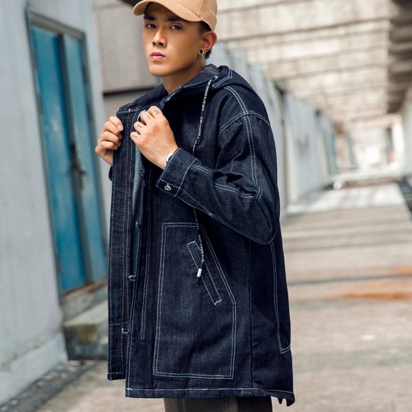 new cotton jacket denim jacket loose men's washed casual men's fashion, Black;brown
new cotton jacket denim jacket loose men's washed casual men's fashion, Black;brown