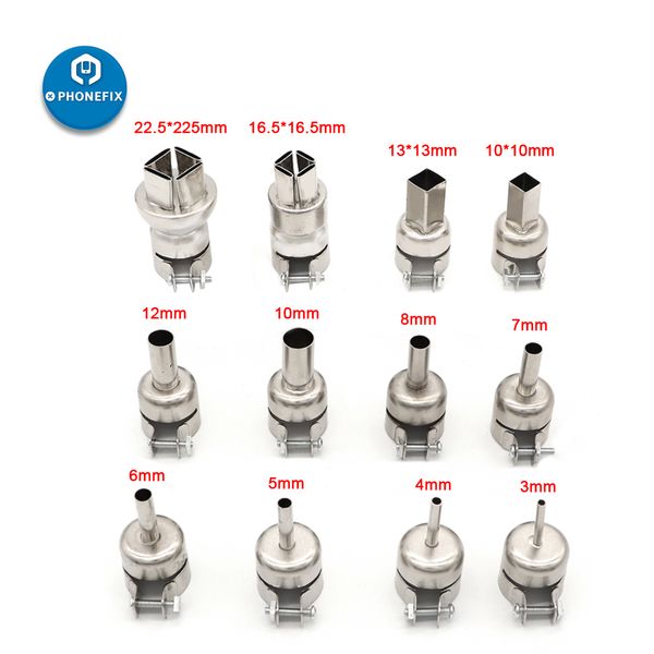 12pcs heat gun nozzles kits for 850 air soldering station heat gun stainless steel component soldering station repair tools
12pcs heat gun nozzles kits for 850 air soldering station heat gun stainless steel component soldering station repair tools