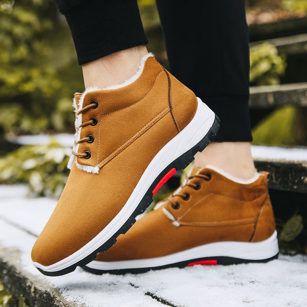 2019 new men's shoes plus velvet cotton shoes to keep warm old casual men's boots boots men combat, Black
2019 new men's shoes plus velvet cotton shoes to keep warm old casual men's boots boots men combat, Black