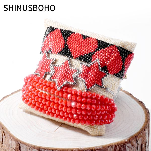 red heart charm bracelets crystal tassel bracelet pulseras mujer moda 2020 miyuki beaded handmade woven, Golden;silver
red heart charm bracelets crystal tassel bracelet pulseras mujer moda 2020 miyuki beaded handmade woven, Golden;silver