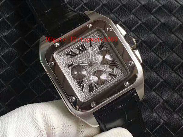 new square diamond mens watch wristwatch swiss 9102 automatic 28800 vph diamond dial sapphire crystal date and day display leather strap, Slivery;brown
new square diamond mens watch wristwatch swiss 9102 automatic 28800 vph diamond dial sapphire crystal date and day display leather strap, Slivery;brown