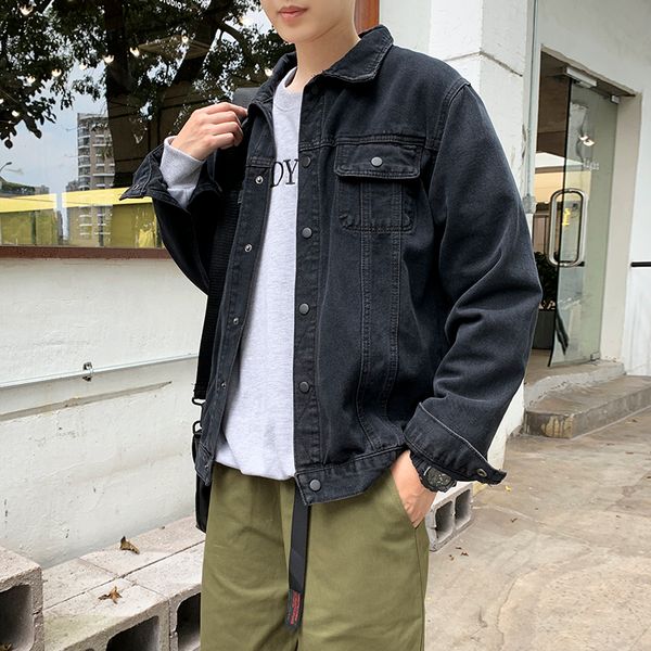 men's coat in spring and autumn 2019 new autumn tide coat men's loose casual joker jacket, Black;brown
men's coat in spring and autumn 2019 new autumn tide coat men's loose casual joker jacket, Black;brown
