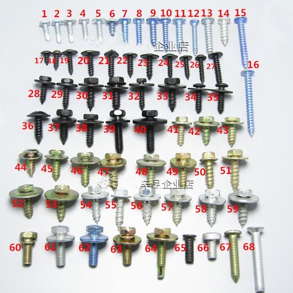 20pcs car leaf board fender bumper self - tapping screw fast wire screw metal fastener clip set for all auto rivets
20pcs car leaf board fender bumper self - tapping screw fast wire screw metal fastener clip set for all auto rivets