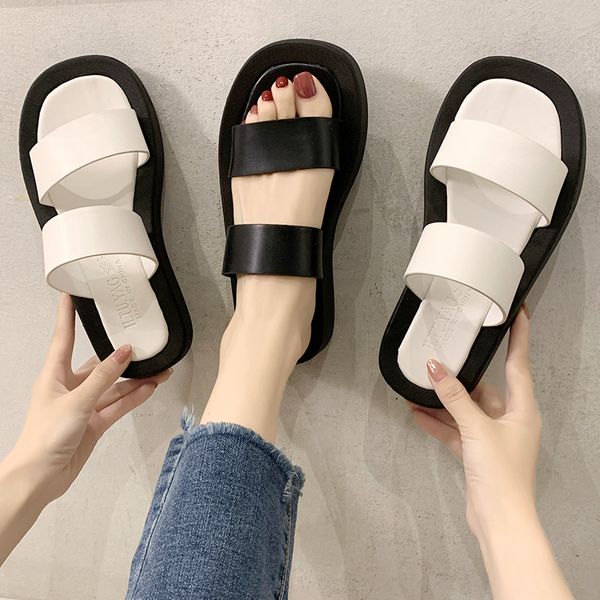 flat shoes female slippers women summer low slides fashion platform pantofle lady luxury 2020 beach girl soft bonded leather pu, Black
flat shoes female slippers women summer low slides fashion platform pantofle lady luxury 2020 beach girl soft bonded leather pu, Black