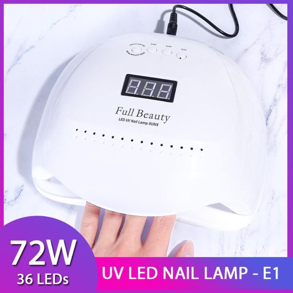 pro uv led lamp for manicure 30w/72w sunlight nail dryer lamp for curing all gel polish smart infrared sensing drying tools lye1
pro uv led lamp for manicure 30w/72w sunlight nail dryer lamp for curing all gel polish smart infrared sensing drying tools lye1
