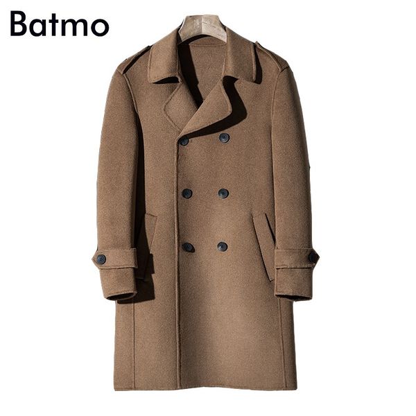 batmo 2018 new arrival double breasted double side wool casual long trench coat men,men's long parka,plus-size al08, Black
batmo 2018 new arrival double breasted double side wool casual long trench coat men,men's long parka,plus-size al08, Black