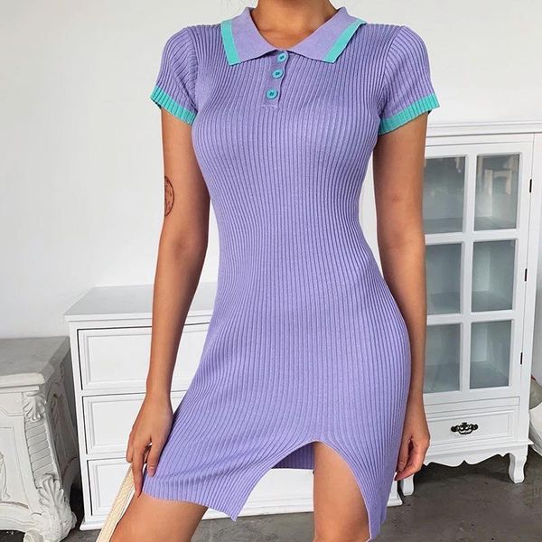 fashion girls polo dresses summer female turn down neck short sleeves side split sheath dress casual daily streetwear dresses 2020, Black;gray
fashion girls polo dresses summer female turn down neck short sleeves side split sheath dress casual daily streetwear dresses 2020, Black;gray