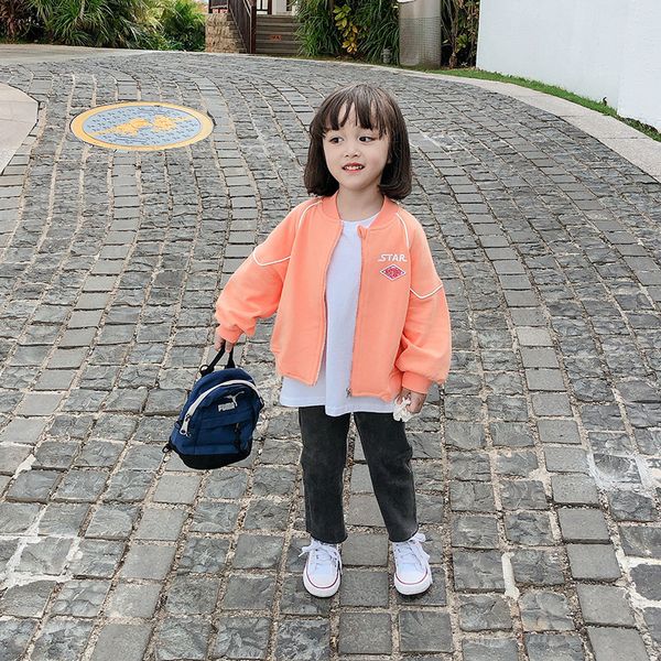 girls' short coat 2020 children's new spring children's back pocket zipper jacket kids clothes girls, Blue
girls' short coat 2020 children's new spring children's back pocket zipper jacket kids clothes girls, Blue