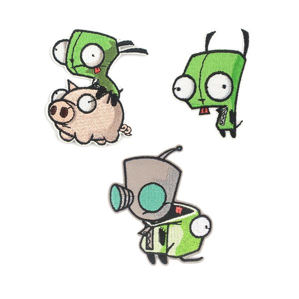 zf937 1pcs cartoon alien iron on applique for t-shirt jacket cool airplane embroidered patches diy clothing accessories, Gray
zf937 1pcs cartoon alien iron on applique for t-shirt jacket cool airplane embroidered patches diy clothing accessories, Gray