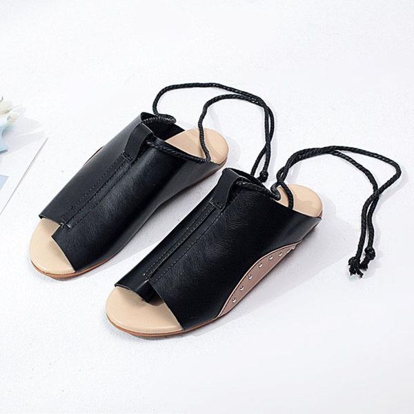 new women slippers summer explosions straps flat sandals women's large size shoes women shoes zapatos, Black
new women slippers summer explosions straps flat sandals women's large size shoes women shoes zapatos, Black
