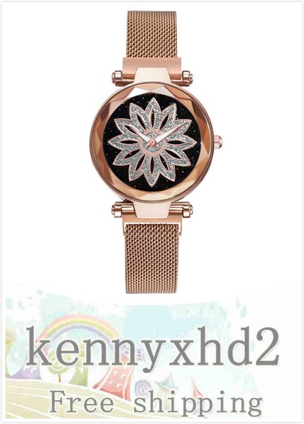 new student leisure lazy watch magnet mesh quartz watch, Slivery;brown