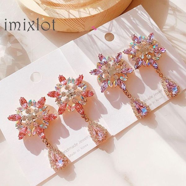 korean sweety pink crystal snowflake drop earrings women elegant party dangle pendientes christmas jewelry, Silver
korean sweety pink crystal snowflake drop earrings women elegant party dangle pendientes christmas jewelry, Silver