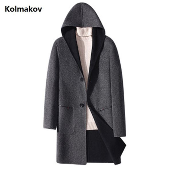 2019 зима новый мужская длинные двусторонний шерсть пальто с капюшоном случайные шерстяных пальто высокого качества однобортный плащ для муж, Black
2019 зима новый мужская длинные двусторонний шерсть пальто с капюшоном случайные шерстяных пальто высокого качества однобортный плащ для муж, Black