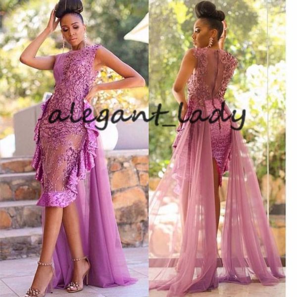 latest amazing asoebi short lace prom formal dresses with train 2020 fuchsia sheer o-neck african nigerian cocktail evening wear gowns, Black
latest amazing asoebi short lace prom formal dresses with train 2020 fuchsia sheer o-neck african nigerian cocktail evening wear gowns, Black