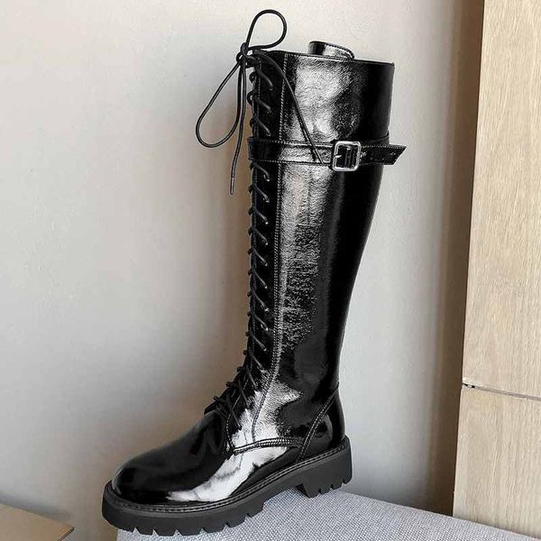 riding boots women knight boots cow leather thick bottom lace up new winter keep warm thigh high botas mujer, Black
riding boots women knight boots cow leather thick bottom lace up new winter keep warm thigh high botas mujer, Black
