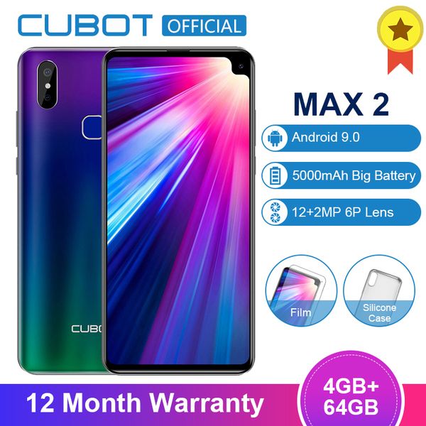Cubot Max 2 Android 9,0 19: 9 4GB 64GB MT6762 окт Ядро Smartphone 6.8 '' водослив 5000mAh Dual Заднее камеры 6P объек
Cubot Max 2 Android 9,0 19: 9 4GB 64GB MT6762 окт Ядро Smartphone 6.8 '' водослив 5000mAh Dual Заднее камеры 6P объек
