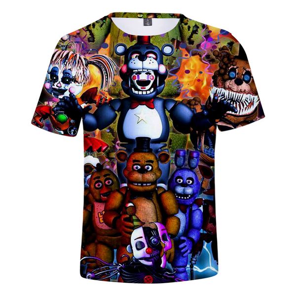Mens 3D Designer T shirts Summer Five Nights at Printed Fashion Tees Short Sleeves
Mens 3D Designer T shirts Summer Five Nights at Printed Fashion Tees Short Sleeves