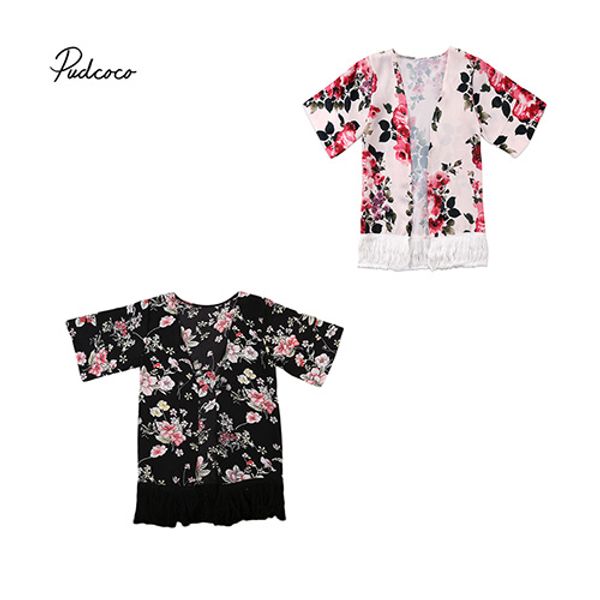 pudcoco 2018 kid baby girls cardigan blouse floral cover up kimono tassel cardigan shawl summer holiday outfit clothes 1-4t, White;black
pudcoco 2018 kid baby girls cardigan blouse floral cover up kimono tassel cardigan shawl summer holiday outfit clothes 1-4t, White;black