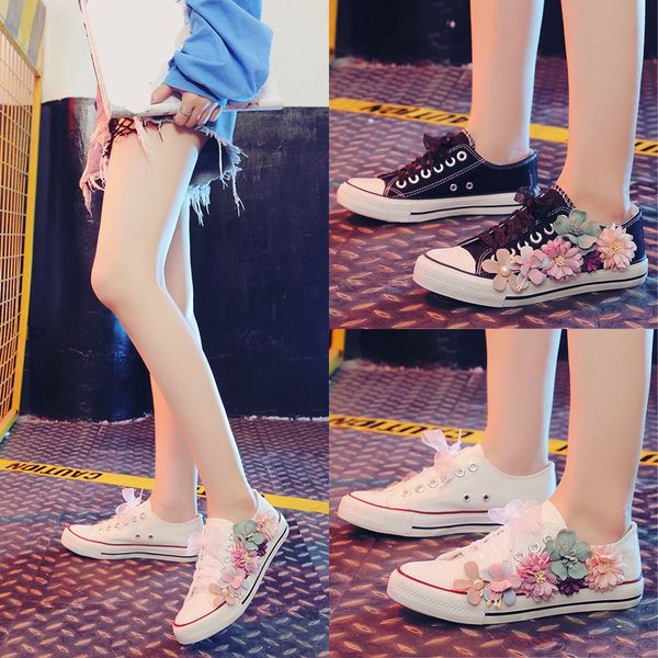 2019 new women's summer sneakers soft comfortable casual lace-up floral casual shoes dropshipping zapatos casuales, Black
2019 new women's summer sneakers soft comfortable casual lace-up floral casual shoes dropshipping zapatos casuales, Black
