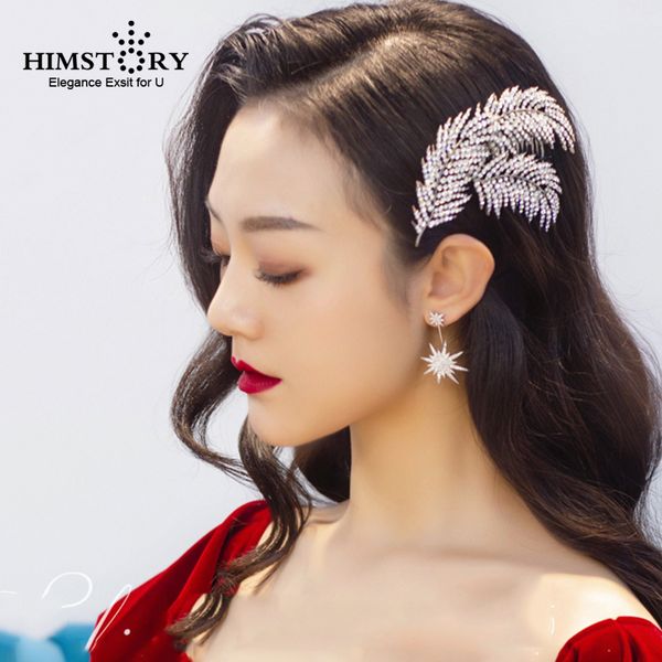 himstaory silver leaf shaped rhinestones wedding hair comb crystal hair jewelry handmade bride headdress hair accessories, Golden;white
himstaory silver leaf shaped rhinestones wedding hair comb crystal hair jewelry handmade bride headdress hair accessories, Golden;white