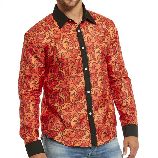 men shirts casual multi color print long sleeve button down shirt get-together blouse summer round hem loose shirts blouse, White;black
men shirts casual multi color print long sleeve button down shirt get-together blouse summer round hem loose shirts blouse, White;black