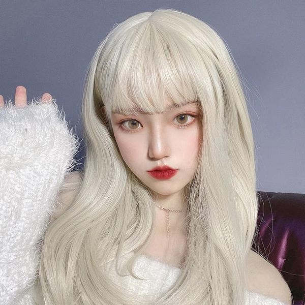 synthetic wigs buqi light blonde straight with neat bangs 45cm heat resistant natural hair for black/white woman cosplay party
synthetic wigs buqi light blonde straight with neat bangs 45cm heat resistant natural hair for black/white woman cosplay party