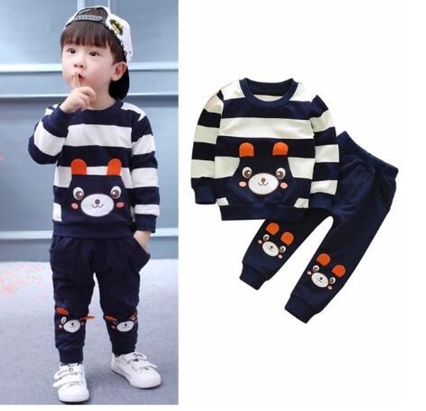 new spring autumn baby boys and girls 0-3y round neck long sleeve pants suit children's sets striped stripe children's clothing, White
new spring autumn baby boys and girls 0-3y round neck long sleeve pants suit children's sets striped stripe children's clothing, White