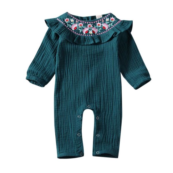 emmababy newborn kid baby girl clothes flower embroidery ruffle romper jumpsuit outfit, Blue
emmababy newborn kid baby girl clothes flower embroidery ruffle romper jumpsuit outfit, Blue