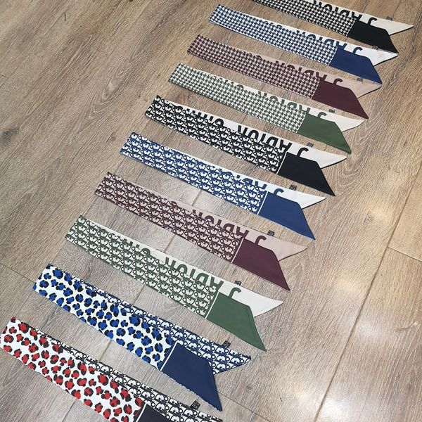 

Мода-10 цветов Марка шелковый галстук мода мужчины и женщины шелк волос группа Марка scarall лента печатных шелковый шарф 100*8 см