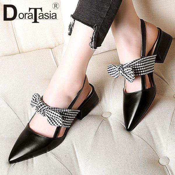 doratasia summer plaid butterfly-knot sandals summer low heels sandals women elegant shallow pointed toe shoes woman, Black
doratasia summer plaid butterfly-knot sandals summer low heels sandals women elegant shallow pointed toe shoes woman, Black
