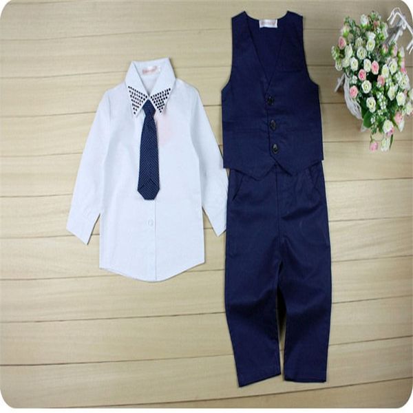 gentleman kids toddler infant baby boys kids children formal suit shirt vest tie pants 4pcs set party clothes 1-7y, Black
gentleman kids toddler infant baby boys kids children formal suit shirt vest tie pants 4pcs set party clothes 1-7y, Black